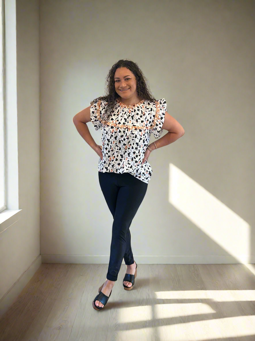 Izzy Cow Print Top 🐄