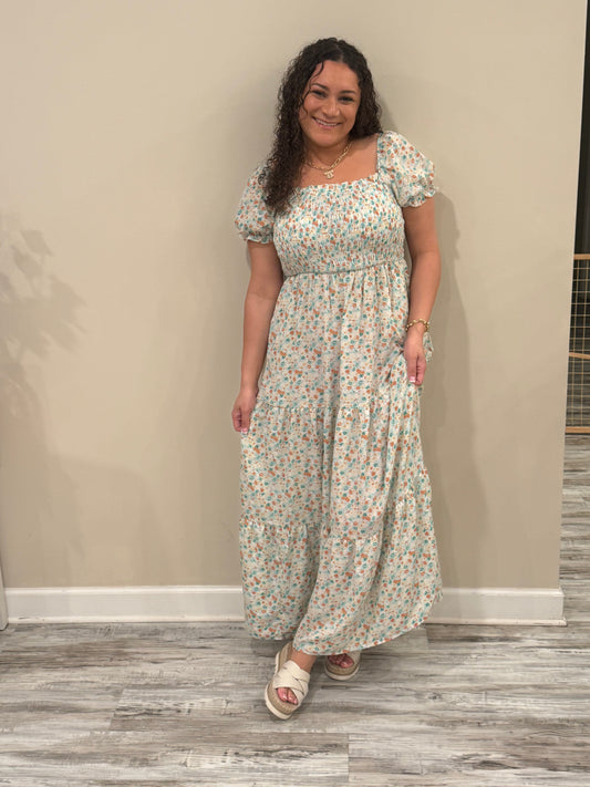 Kylie Flower Maxi Dress