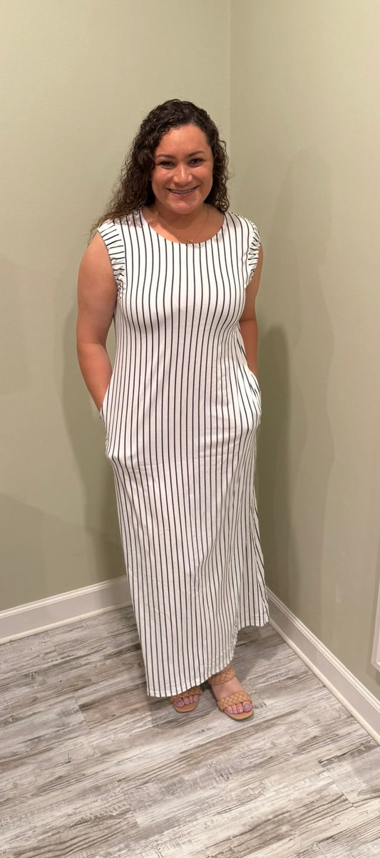 Alexis Striped Dress with pockets