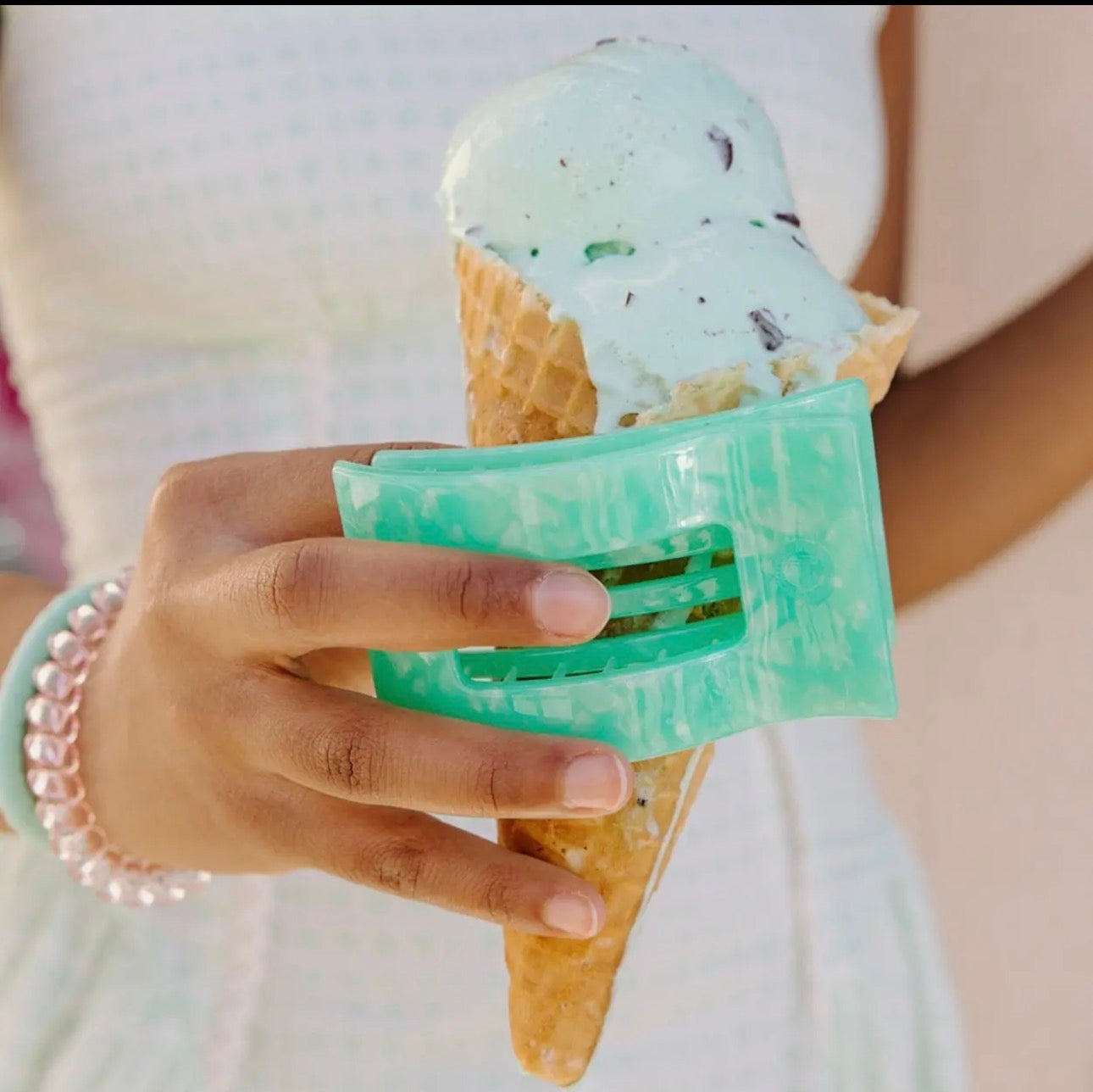 Teleties Flat Rectangle Hair Clip |
Seafoam Spring Splash