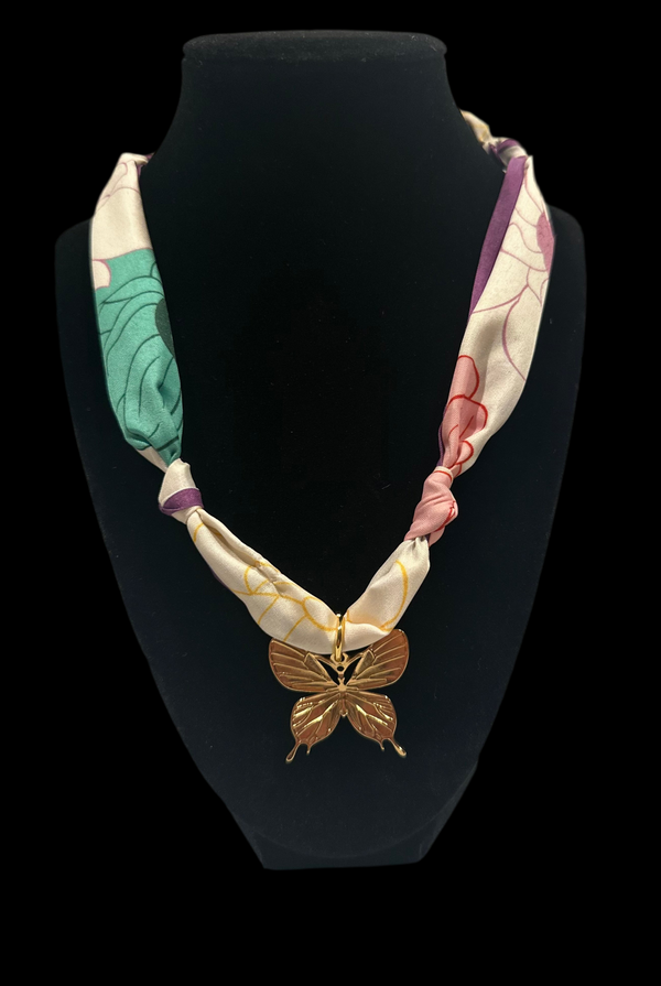 Butterfly Scarf Necklace