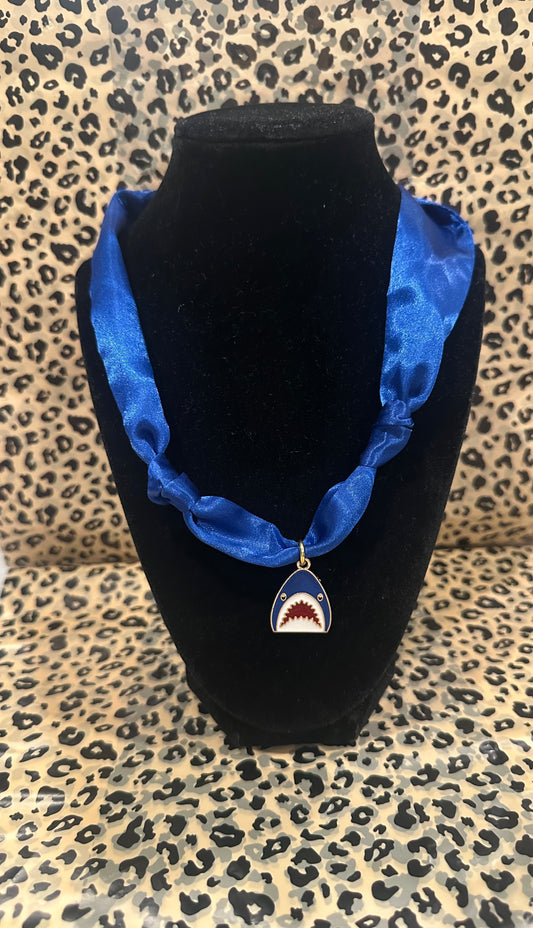Shark Rebs Scarf Necklace