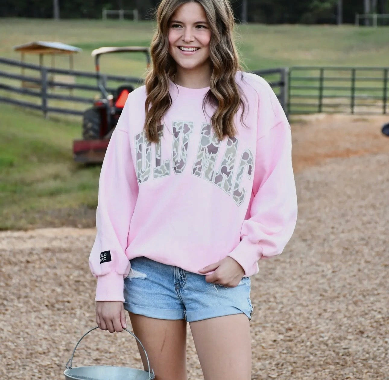 Pink Camo Lulu Mac Sweatshirt