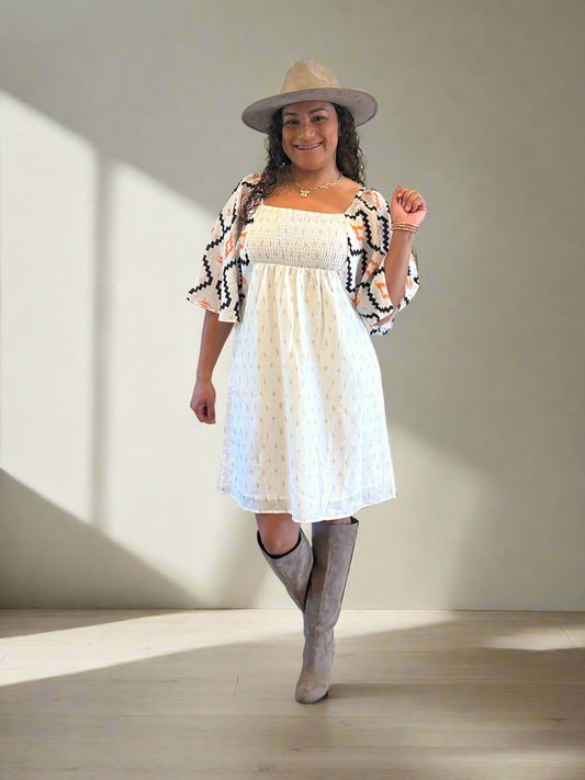 Aztec Fall Dress with Pockets