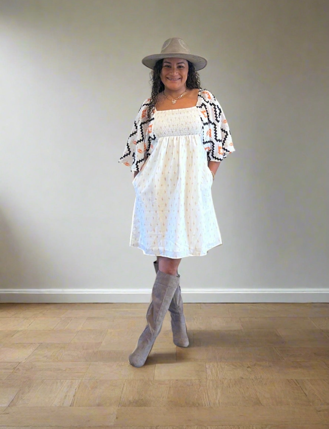 Aztec Dress With Pockets