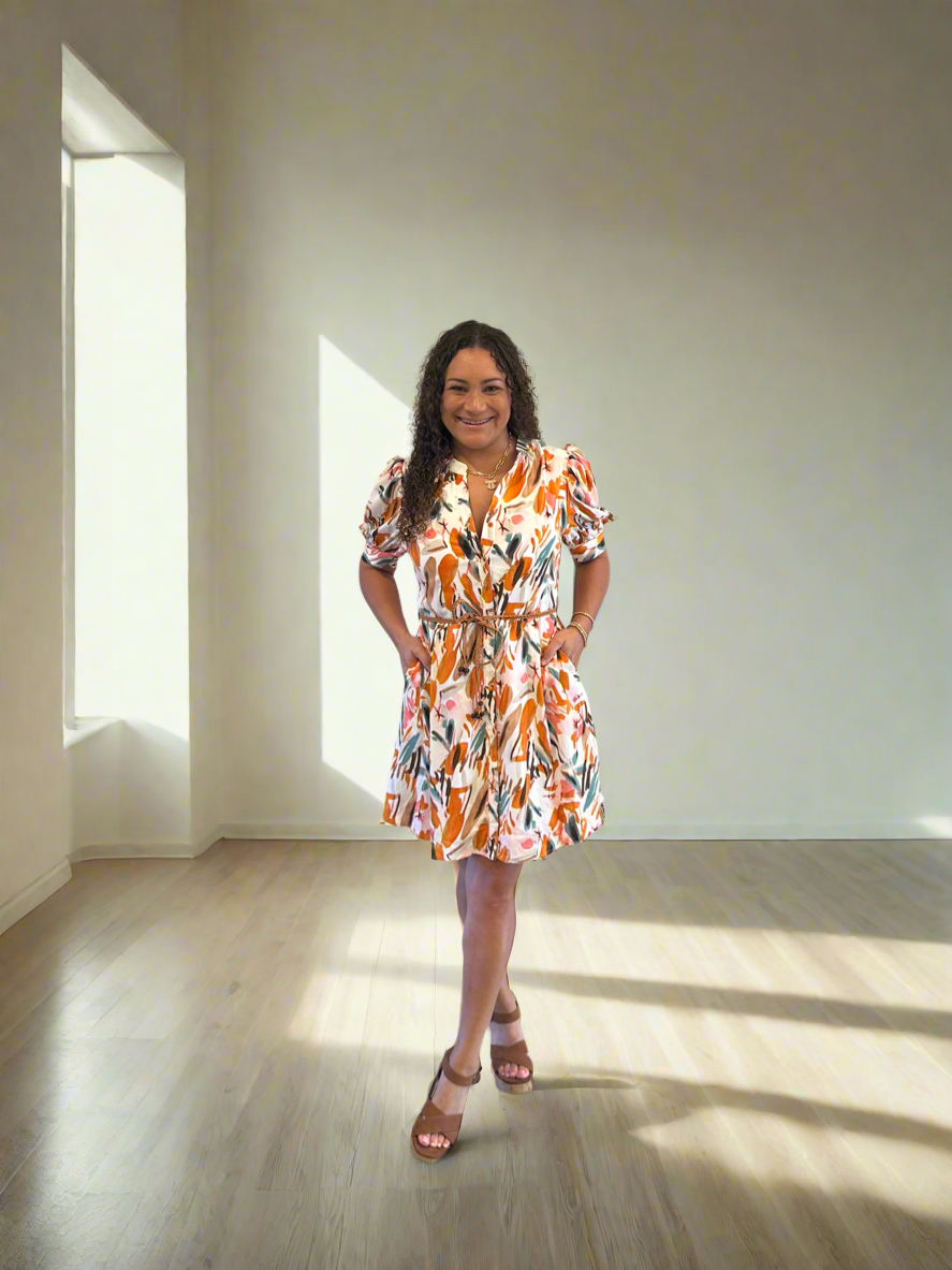 Sally Fall Dress with Belt