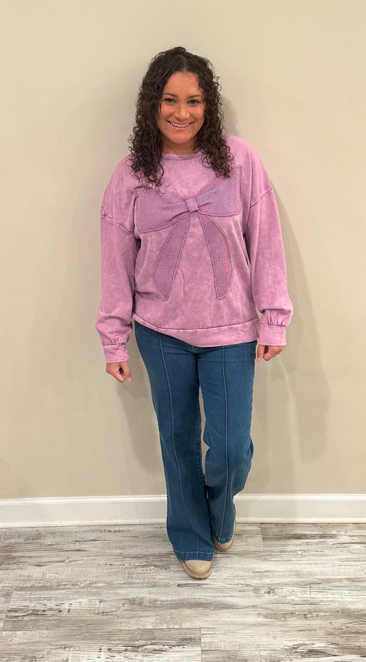 Orchid Bow Sweater