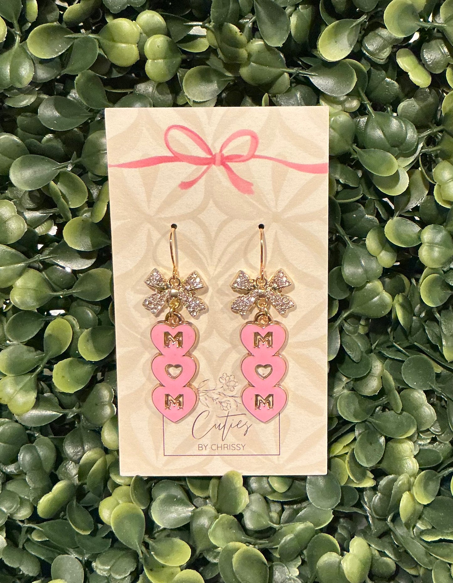 Pink Mom Earrings