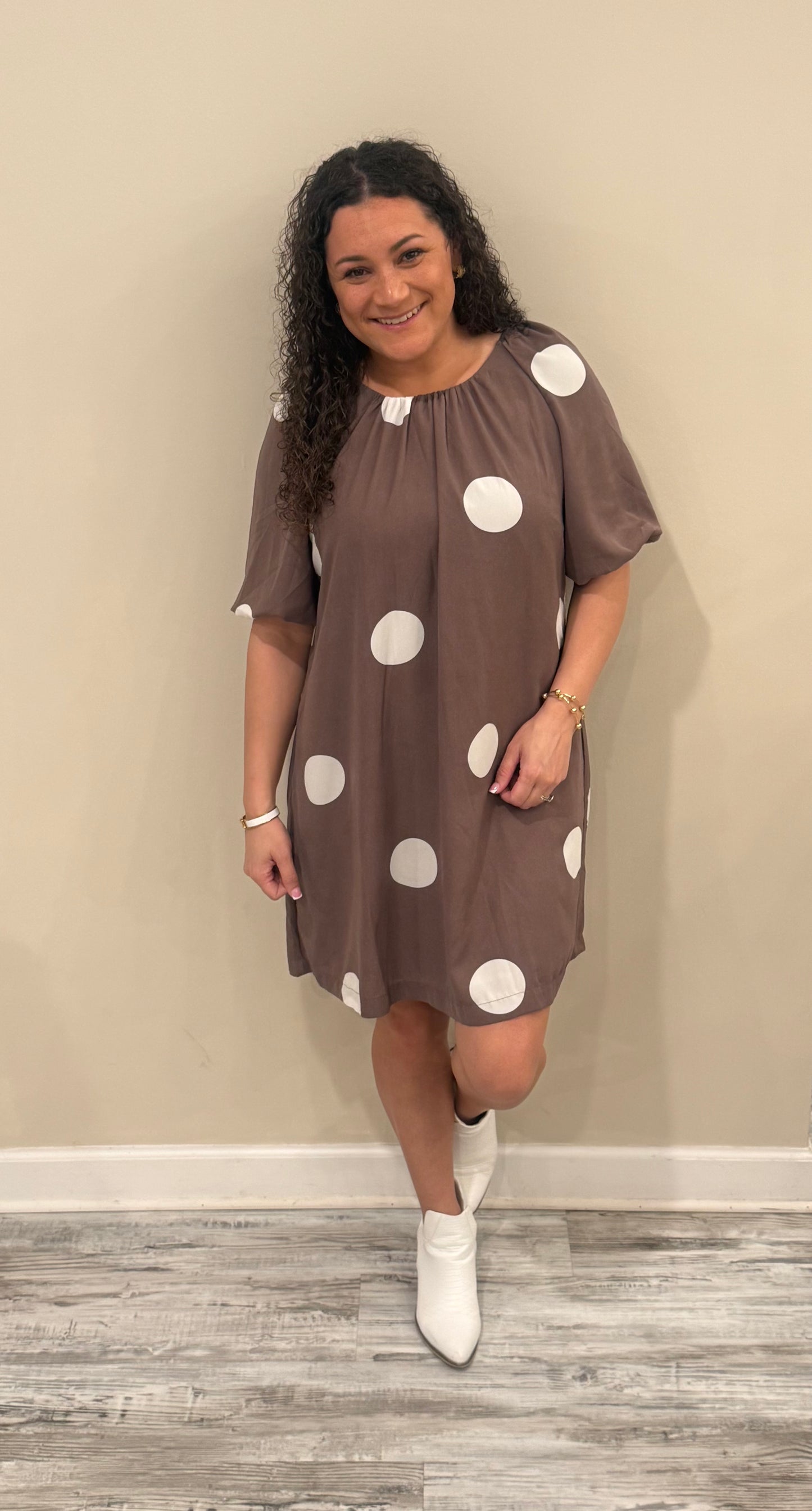 Rebecca Polka Dot Dress with pockets