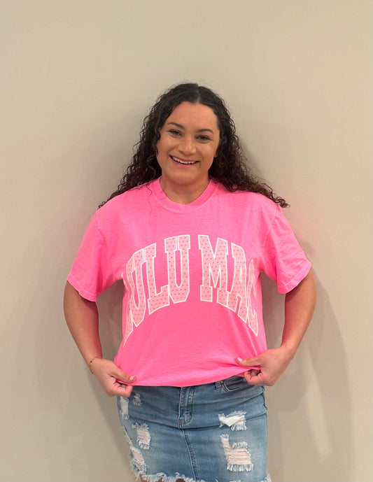 Neon Pink Lulu Mac Tee