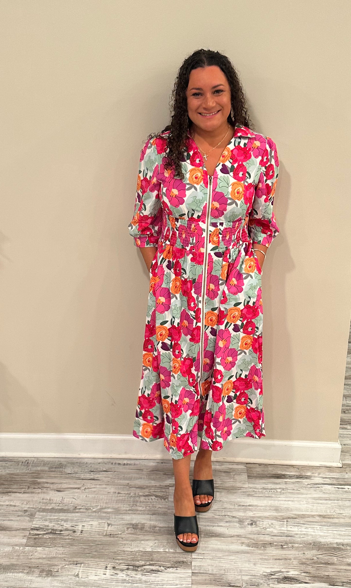 Tara Spring Dress with Pockets