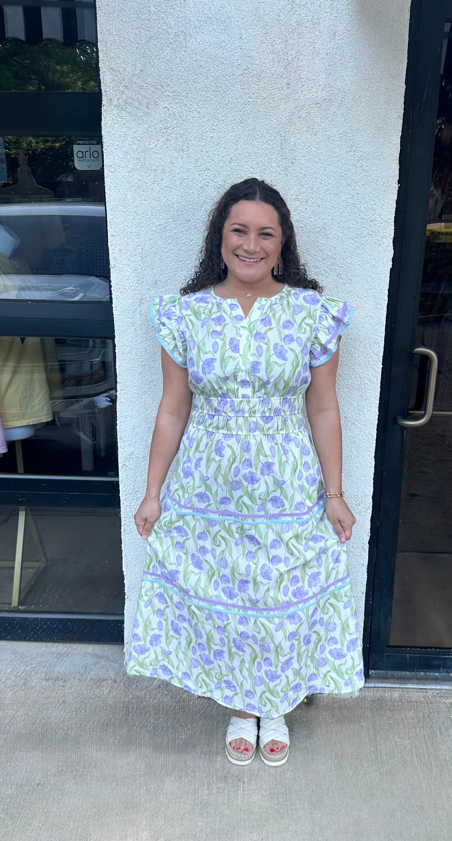 Kaci Flower Dress with Pockets