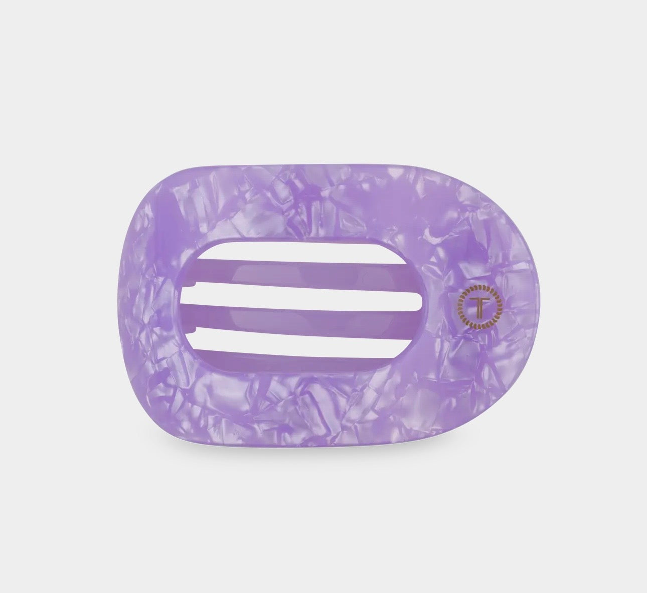 Teleties Flat Round Hair Clip|Lavender Mist