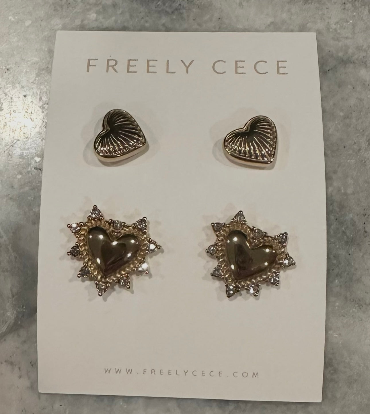 Spikey Heart Double Pack Earrings