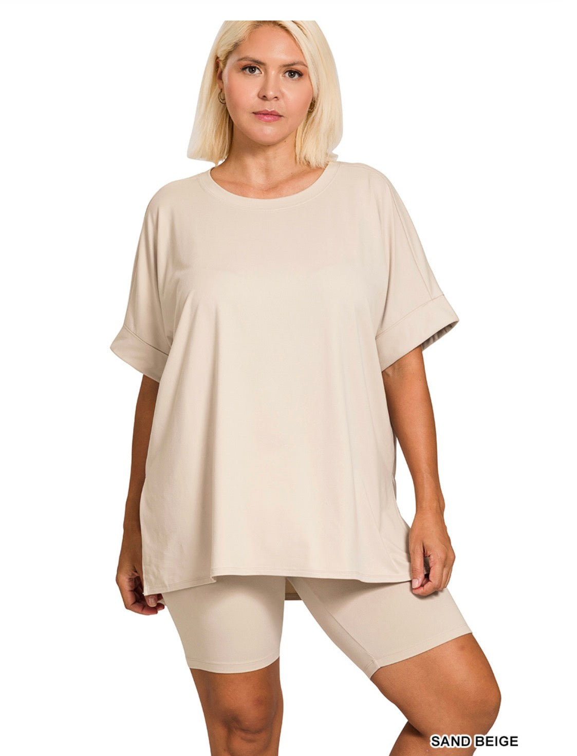 Sand Curvy Shorts Set