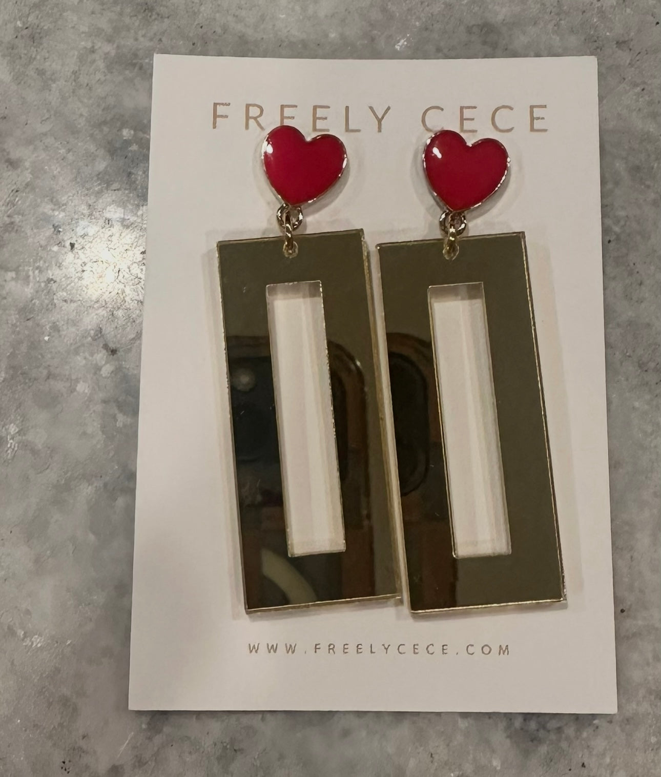 Red Heart Earrings